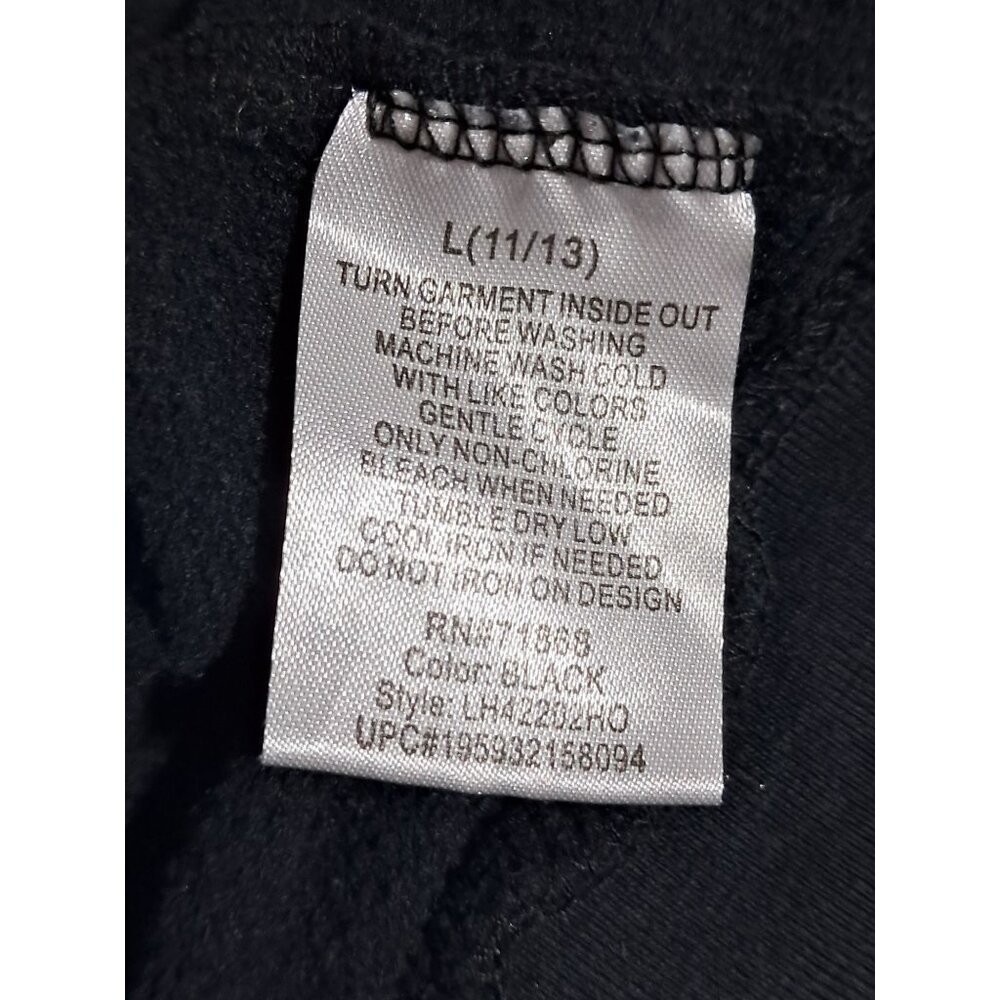 Disney Hocus Pocus Black Hooded Sweatshirt L (11/13) Cotton/Polyester Blend - Picture 3 of 11